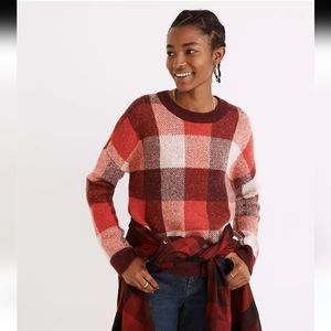 Madewell Fenimore Pullover Sweater Plaid XXS